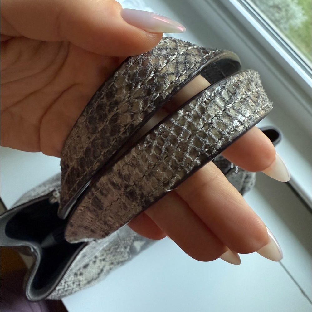 Coach Vintage Python Embossed Leather Carryall To… - image 5